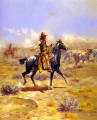 à travers le cowboy alcalin 1904 Charles Marion Russell Indiana